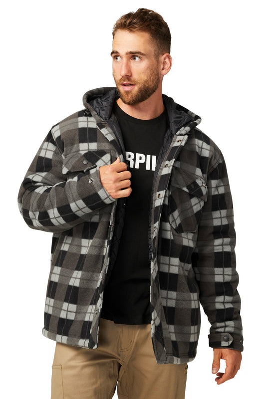 CAT - Active Work Jacket (Grey Black Plaid)