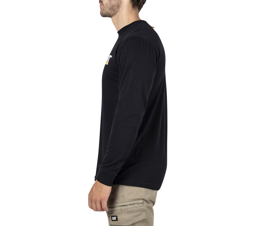 CAT - Trademark Banner Long Sleeve Tee (Black) – The Workwear Store