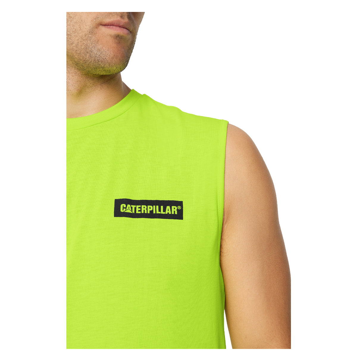 CAT - Icon Muscle Tee (Hi Vis Yellow)