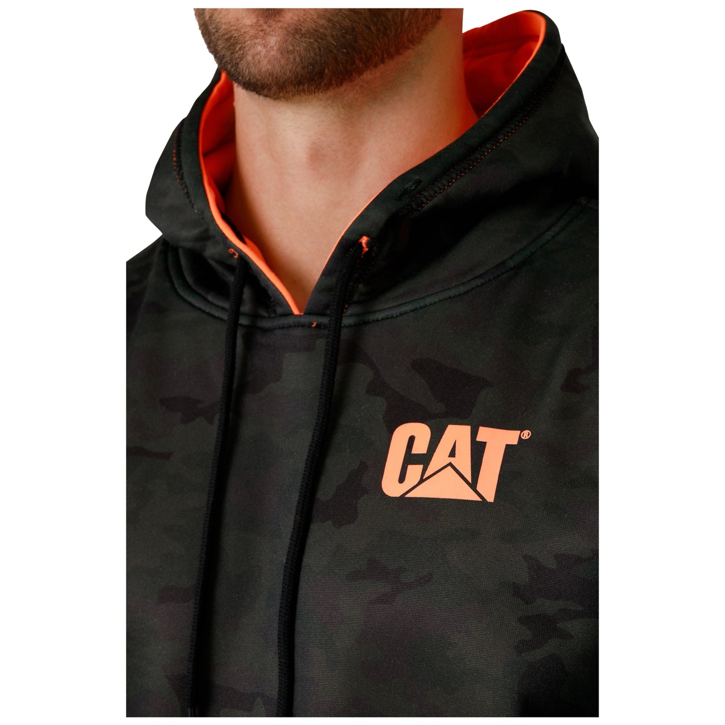 CAT - Reversible Banner Hoodie (Hi Vis Orange)