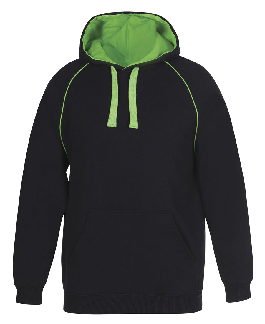 JBs Wear - Contrast Fleecy Hoodie (Black/Pea Green)