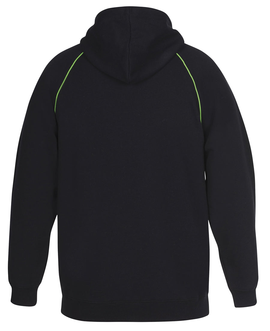 JBs Wear - Contrast Fleecy Hoodie (Black/Pea Green)