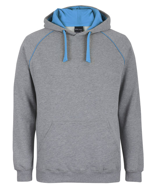 JBs Wear - Contrast Fleecy Hoodie (Marle/Aqua)