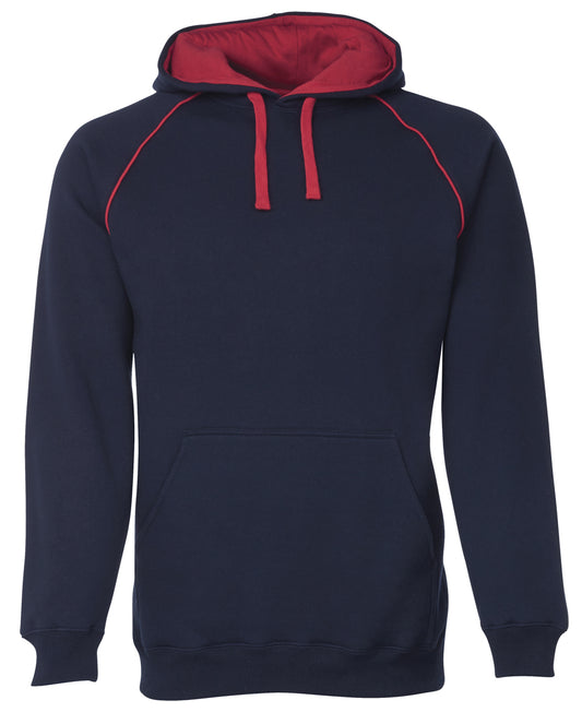 JBs Wear - Contrast Fleecy Hoodie (Navy/Red)