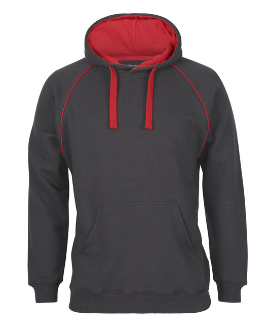 JBs Wear - Contrast Fleecy Hoodie (Black/Red)