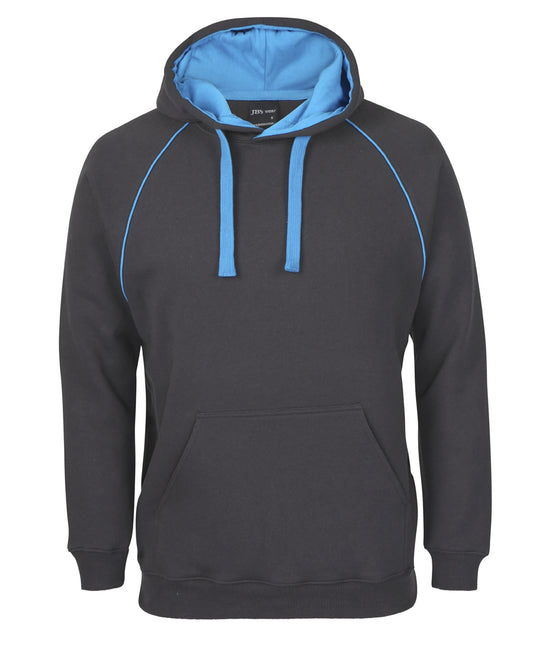 JBs Wear - Contrast Fleecy Hoodie (Gunmetal/Aqua)