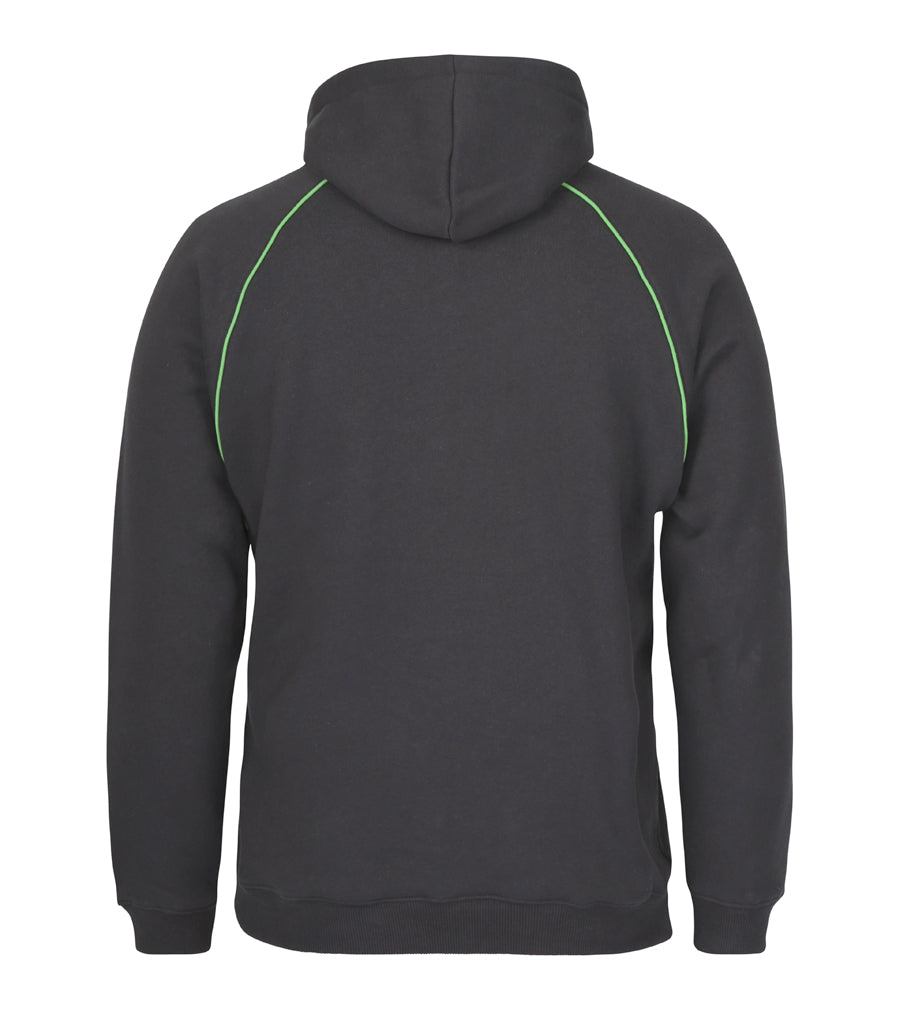 JBs Wear - Contrast Fleecy Hoodie (Gunmetal/Pea Green)