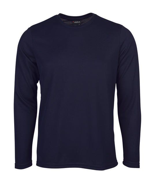 JBs Wear - Podium Long Sleeve Poly Tee (Navy)