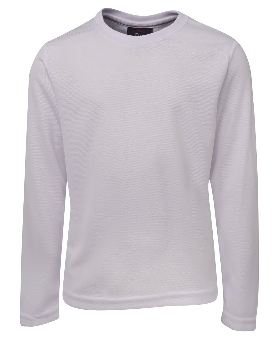 JBs Wear - Podium Long Sleeve Poly Tee (White)