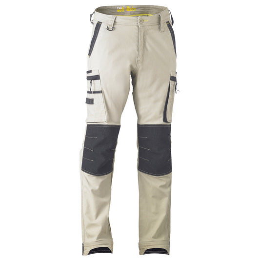 Bisley - Flex & Move Stretch Utility Zip Cargo Pant (Stone)