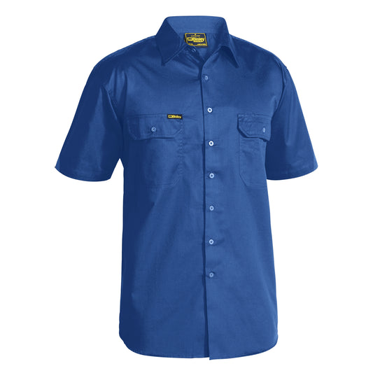 Bisley - Cool Lightweight Drill Short Sleeve Shirt (Royal)