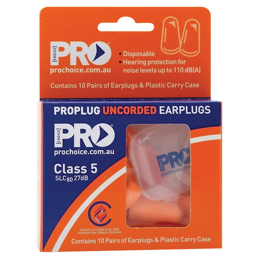 Pro Choice - ProBullet Disposable Uncorded Earplugs - (10 Pairs Per Pack) Class 5 - 27dB