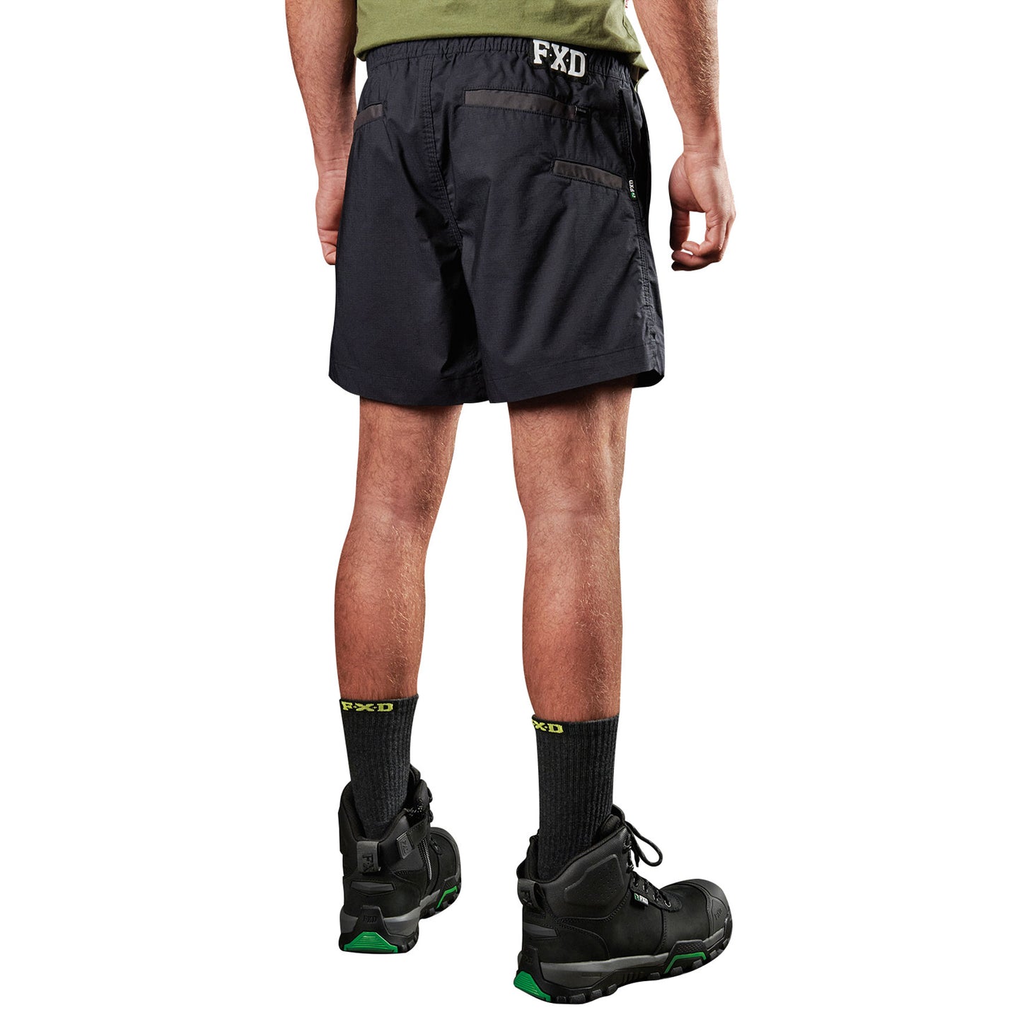 FXD - WS4 Elastic Waist Work Short (Black)