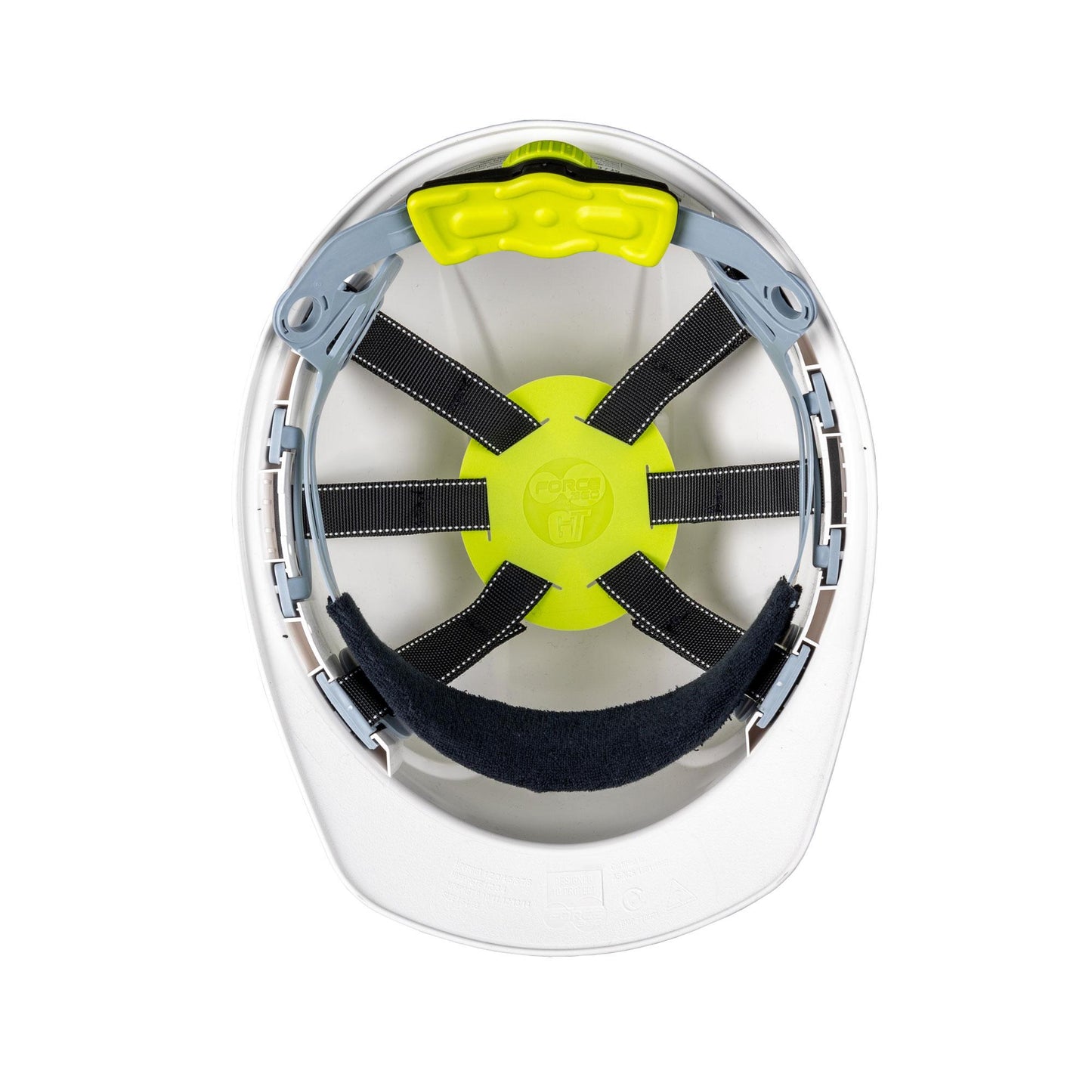 Force 360 - GTE1 Essential Type 1 ABS Vented Hard Hat With Ratchet Harness (Yellow)