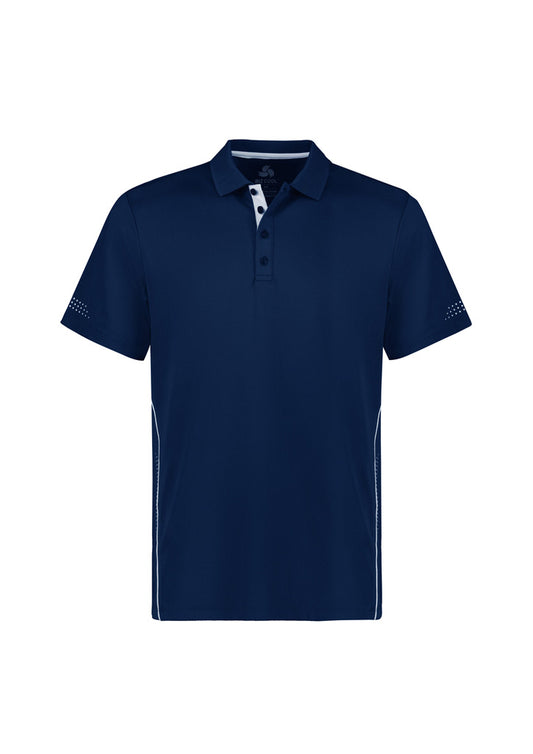 Biz Collection - Mens Balance Short Sleeve Polo (Navy/White)