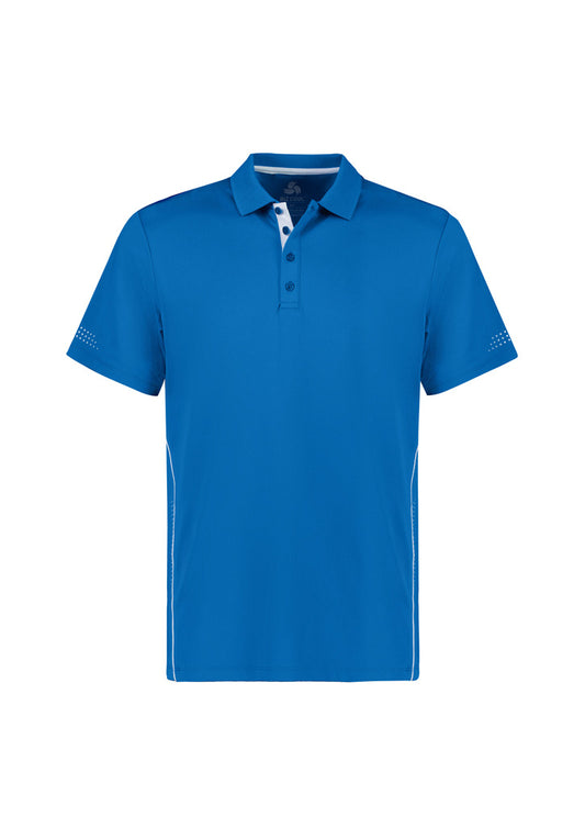 Biz Collection - Mens Balance Short Sleeve Polo (Royal/White)