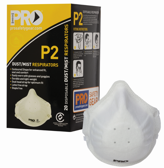 Pro Choice - Dust Mask Respirator P2 - (20 Pack)