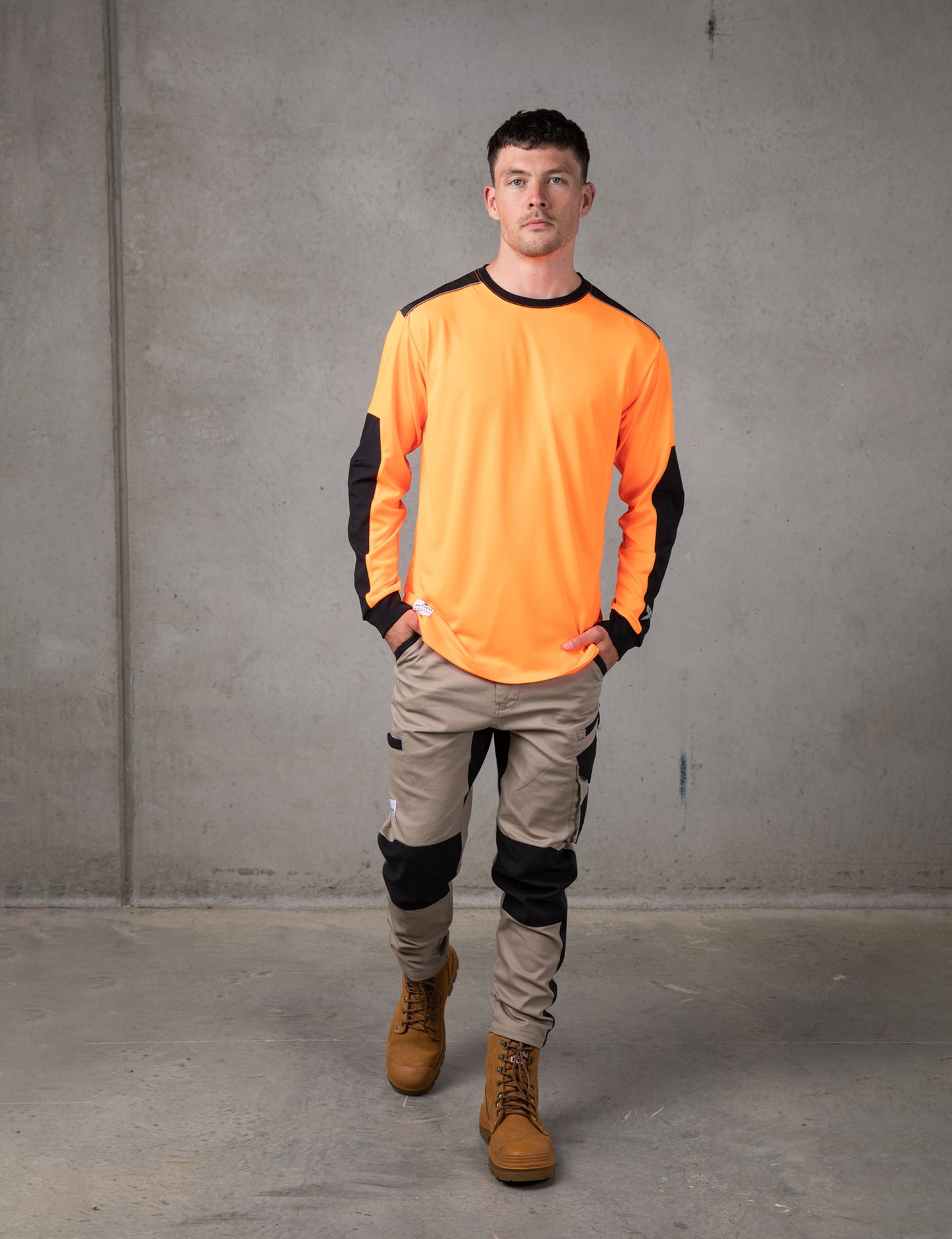 Anthem - Long Sleeve Performance Tee (Hi Vis Orange)