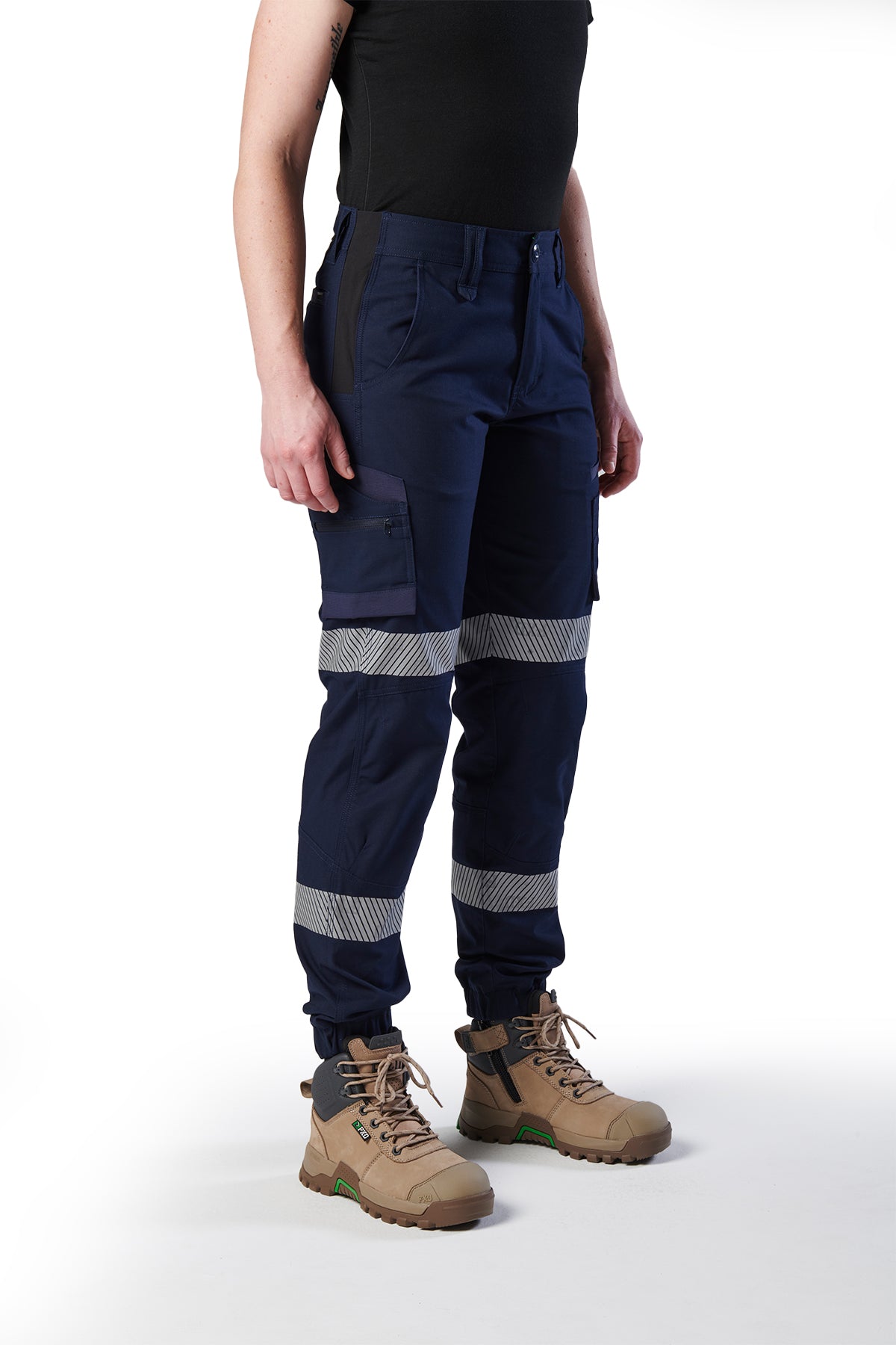 FXD - WP-8WT Womens Taped Cuffed Work Pant (Navy)