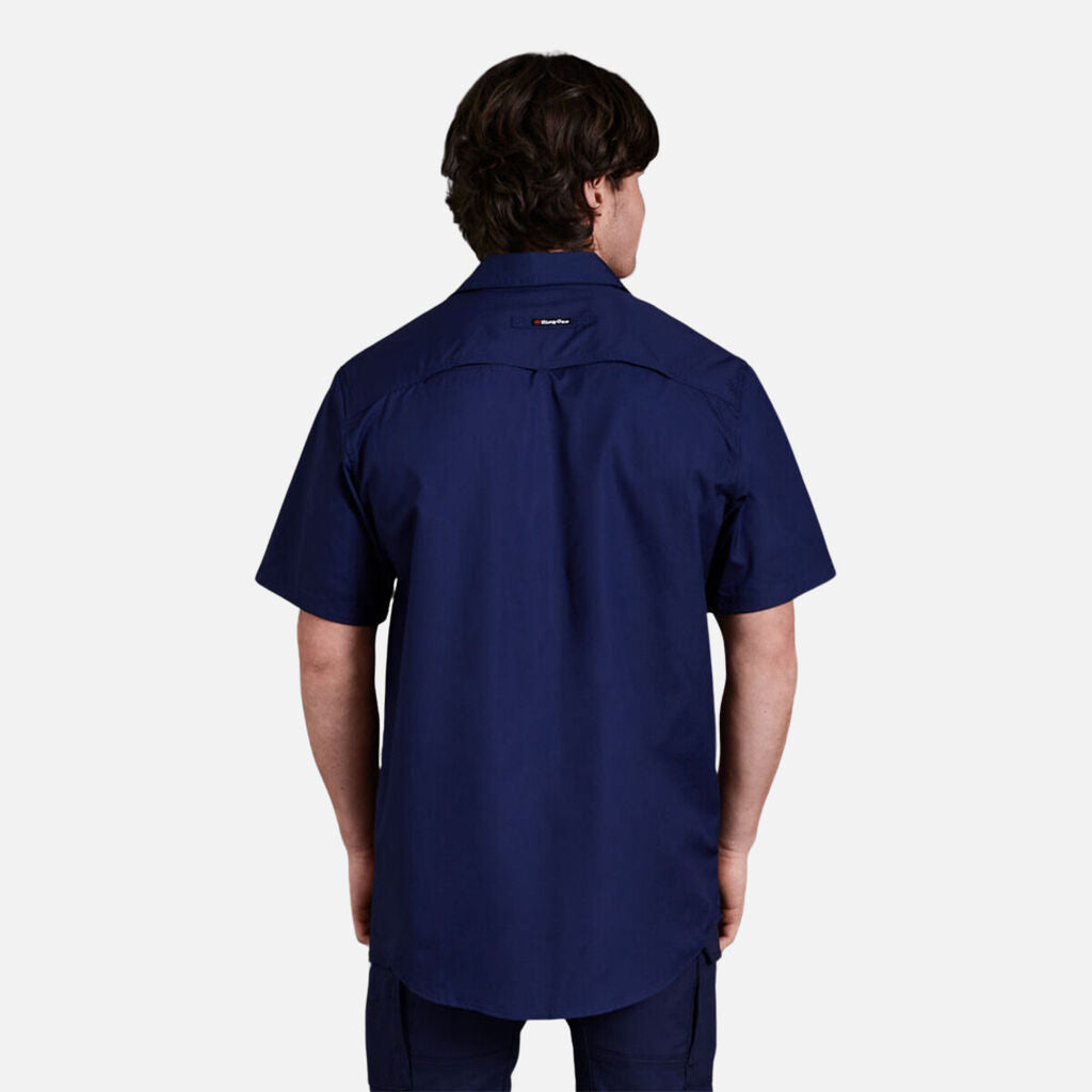 King Gee - Workcool 2 Lightweight Short Sleeve Shirt (Navy)